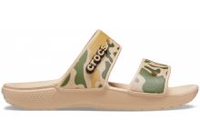 Crocs Sandále Classic Crocs Printed Camo Sandal Chai/Tan