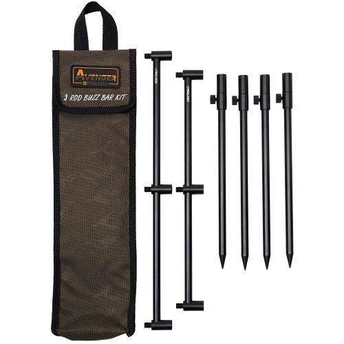 Prologic Set Vidličiek A Hrázd Avenger Rod Buzz Bar Kits Carrycase 3