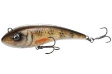 Savage Gear Wobler Low Glider Jerk Slow Sinking Black Gold (1)
