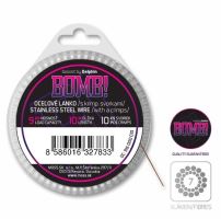 Delphin Oceľové Lanko Bomb! S Krimp. Svorkami 7 Vlákien 10 m (1)