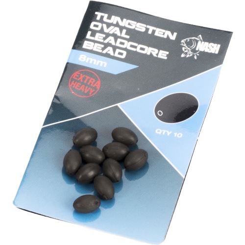 Nash Tažké Korálky Tungsten Oval Leadcore Beads 8 mm