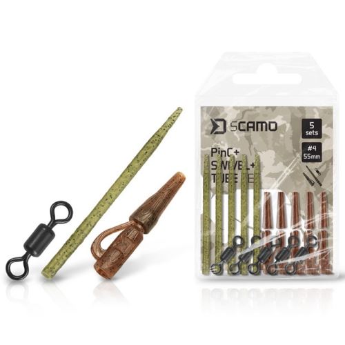 Delphin Set Závesky a Prevleky na Obratlíky CAMO PinK + Swivel #4 + Tube 5 ks