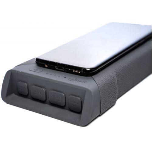 Ridgemonkey Powerbanka Vault C Smart 26950maH S Bezdrátovým Nabíjením Šedá