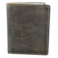 Kožená Pánska Peňaženka s Ražbou Kapor Hnedá (1)