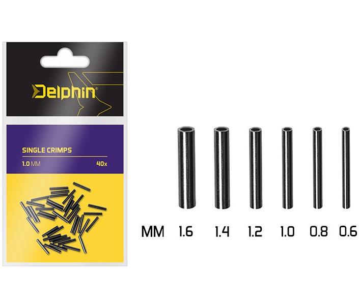 Delphin crimps single  40 ks-1,6 mm