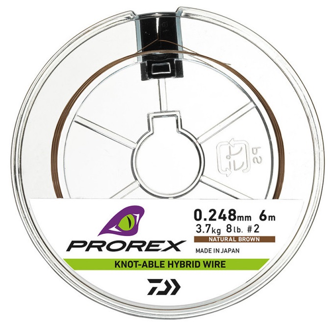 E-shop Daiwa lanko prorex hybrid knotable wire brown 6 m - 0,226 mm 2,9 kg