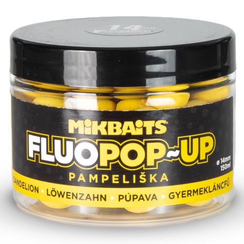 Mikbaits Plávajúce Boilie Fluo Pampeliška 150 ml