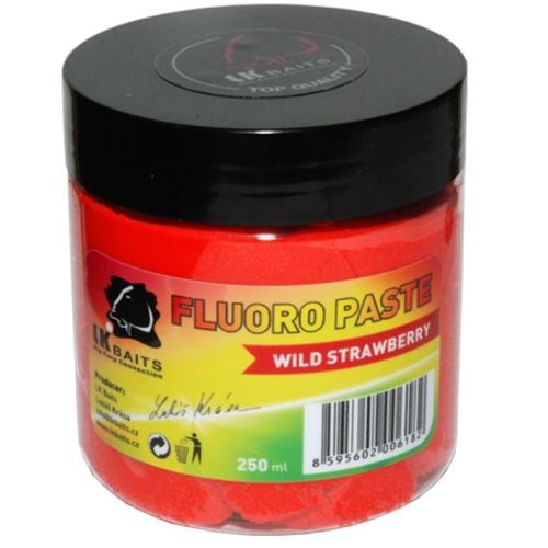 LK Baits Boilie Paste Fluoro Wild Strawberry 250 ml