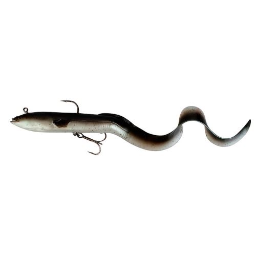 Savage Gear Gumová nástraha 3D Real Eel Ready To Fish 20 cm Black Green Pearl