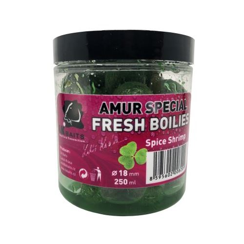 LK Baits Boilie Fresh Euro Economic Amur Special Spice Shrimp 18 mm 250 ml