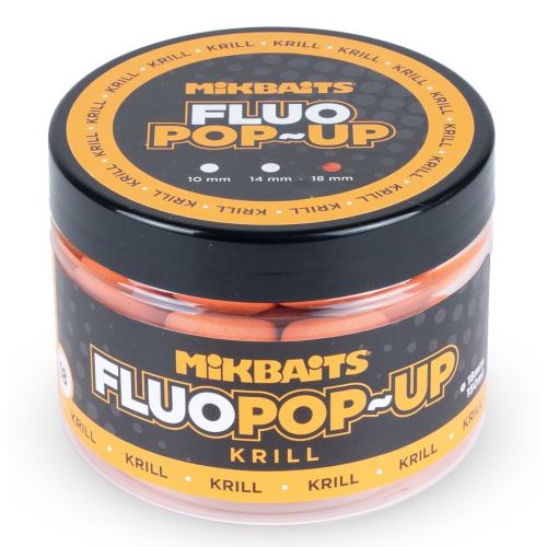 Mikbaits Plávajúce Boilie Fluo Krill 150 ml