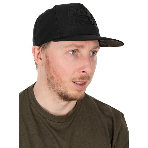 Fox Šiltovka Black/Camo Flat Peak Snapback Ha