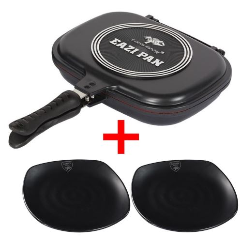 Giants Fishing Panvica Na Varenie Eazi Pan Medium + 2x Tanier Plate Black Large Zadarmo!