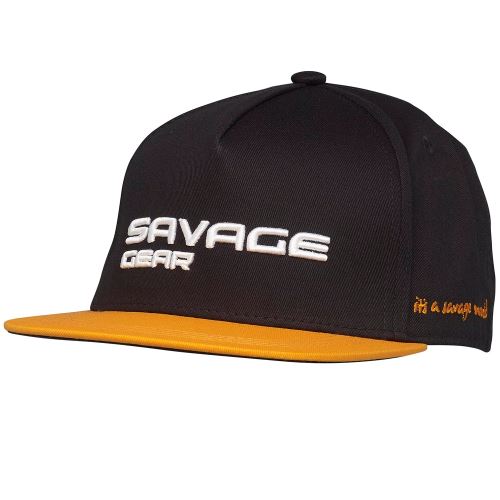 Savage Gear Šiltovka Flat Peak 3D Logo Cap One Size Black Ink