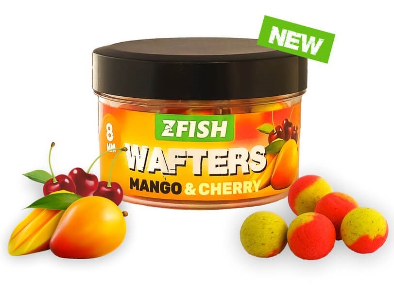 Zfish vyvážené boilie balanced wafters 8 mm 20 g - mango-cherry