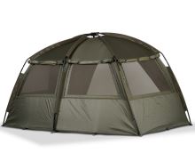 Nash Bivak Titan Hide Pro + Moskytiérový Predný Panel Mozzi Infill+ Nepremokavý Predný Panel Waterproof Infill + Zimný Prikrývka Overwrap (4)