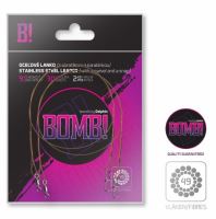 Delphin Oceľové Lanko Bomb S Obratlíkom a Karabinkou 49 Vlákien 2 ks (1)