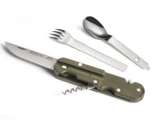 TB Outdoor Kempingový Nôž Bivouac Army Green