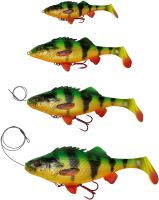 Savage Gear Gumová Nástraha 4D Perch shad SS Firetiger (1)