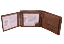 Mercucio Darčekový Set Hnedá Pánska Peňaženka A Pánsky Opasok (5)