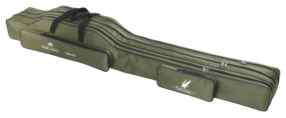 E-shop Mikado obal na prúty 3 komorový zelený - 140 cm