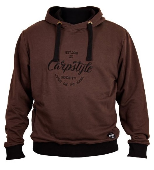 E-shop Carpstyle mikina brown forest hoodie - l