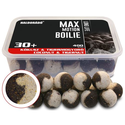 Haldorado Boilies Max Motion Long Life Kokos Tigrí Orech