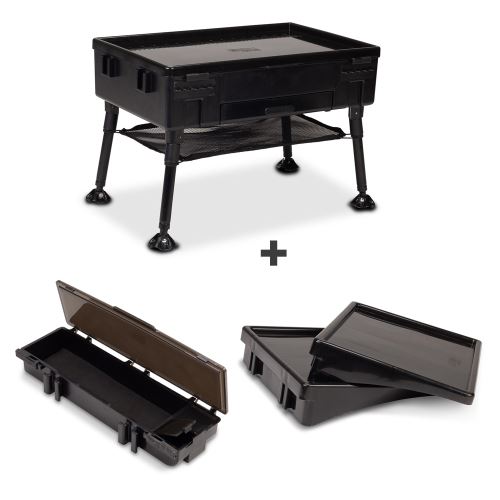 Nash Box Na Nohách TT Rig Station And Testing + Bočné Stolíky TT Rig Station Side Table + Krabička TT Rig Station Needle Box