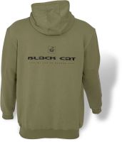 Black Cat Mikina Cat Hoodie Khaki (1)