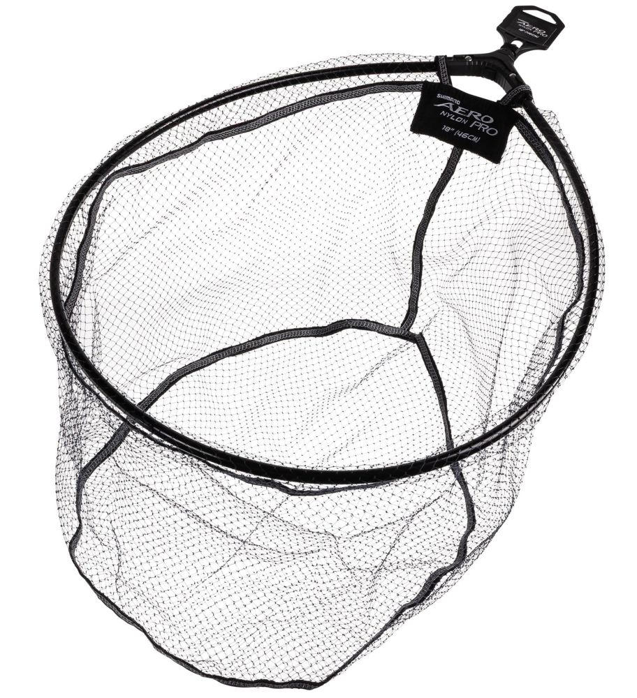 E-shop Shimano podberáková hlava aero pro landing net nylon mesh - 46 cm (18")
