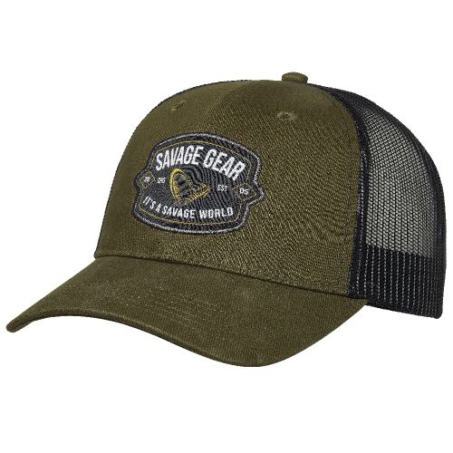 Savage Gear Šiltovka Badge Trucker Cap Green