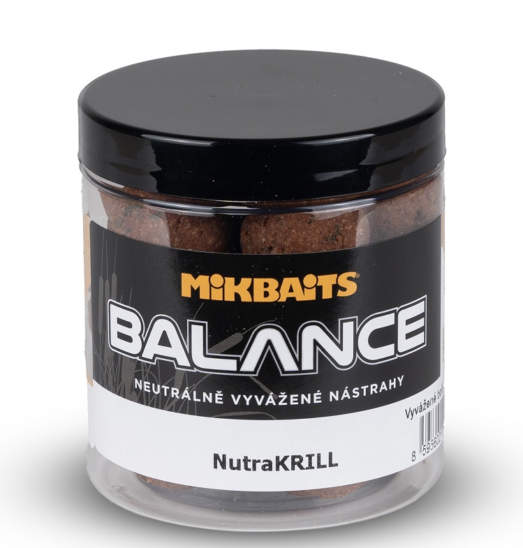 Mikbaits boilie balance maniaq nutrakrill 250 ml - 20 mm