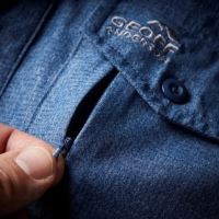 Geoff Anderson Košeľa Zulo II Modrá Krátky Rukáv (2)