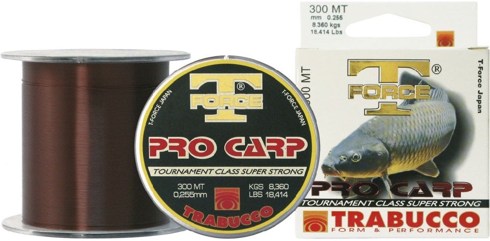 Trabucco vlasec t-force pro-carp 1000 m - 0,25 mm 8,36 kg