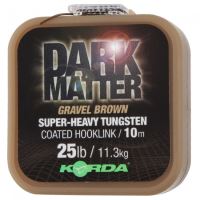 Korda Náväzcová Šnúrka Dark Matter Tungsten Coated Braid Gravel Brown 10 m-Priemer 18 lb / Nosnosť 8,2 kg