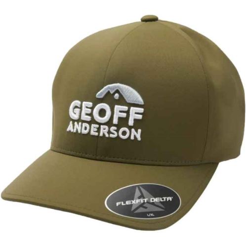 Geoff Anderson Šiltovka Flexfit Delta Zelená 3D Logo