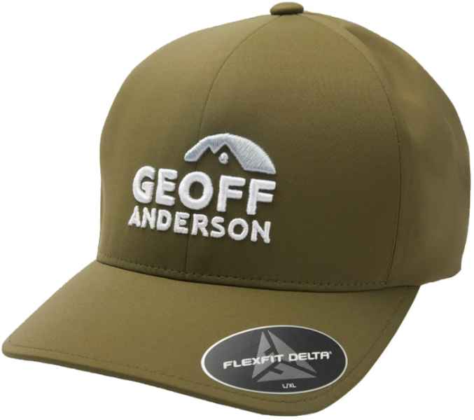 E-shop Geoff anderson šiltovka flexfit delta zelená 3d logo - l/xl