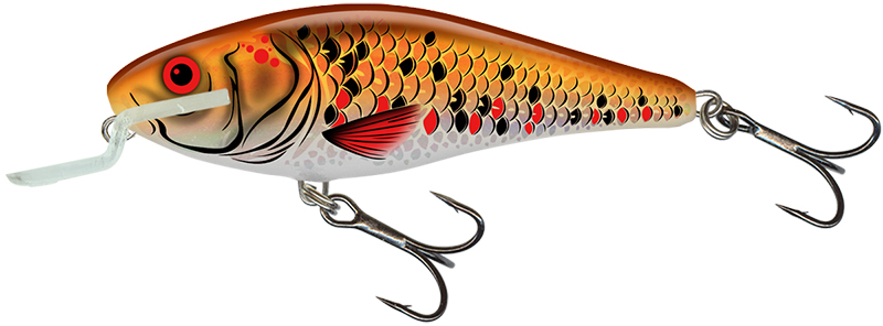 Salmo wobler executor shallow runner holographic golden back - 12 cm