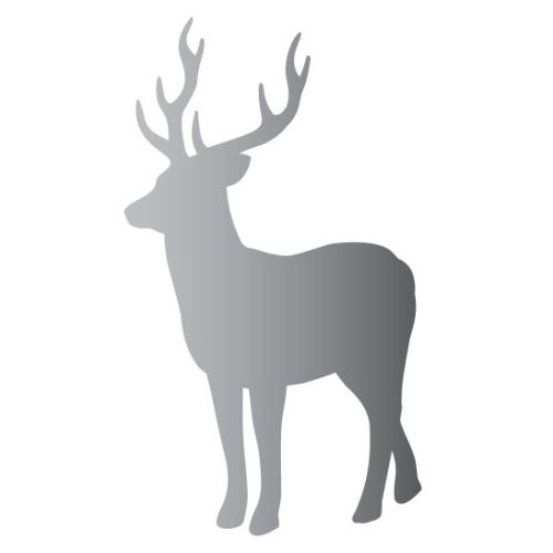 Delphin Nálepka Jelen Silueta Silver