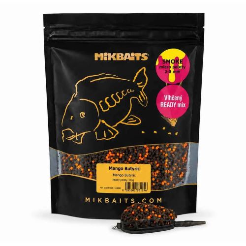 Mikbaits Pelety Smoke Ready Vlhčené Pelety 300 g 2-3 mm