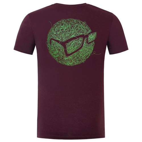 Korda Tričko Birdsnest Tee Burgundy