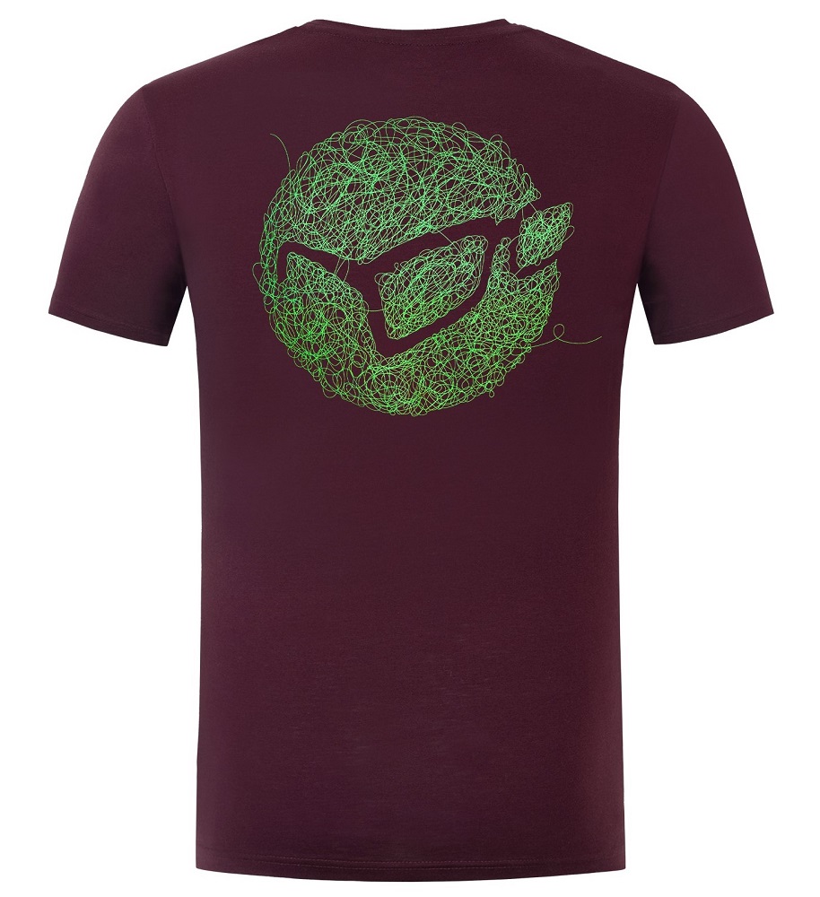 Korda tričko birdsnest tee burgundy - s