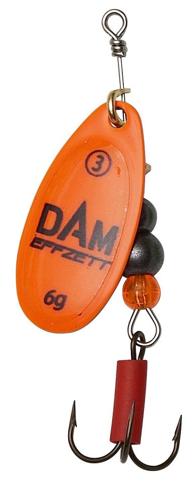 Dam blyskáč effzett fluo spinner orange - veľkosť 3 6 g