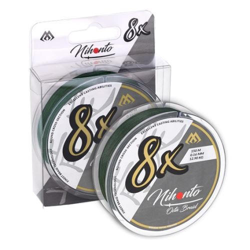 Mikado Splietaná Šnúra Nihonto Octa Braid Zelená 150 m