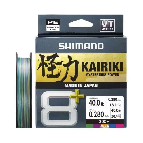Shimano Splietaná Šnúra Line Kairiki 8+ Multi Color 300 m