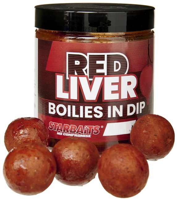 E-shop Starbaits boilies in dip concept red liver 150 g - 24 mm