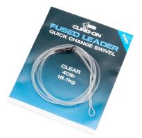 Nash Montáž Cling-On Fused Leader 40lb Clear 1 m Nash Montáž Cling-On Fused Leader 40lb Clear 1 m