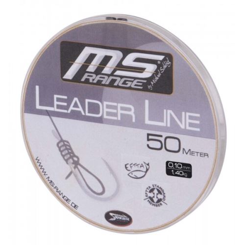 Saenger  MS Range Nadväzcový vlasec Leader Line 50 m crystal