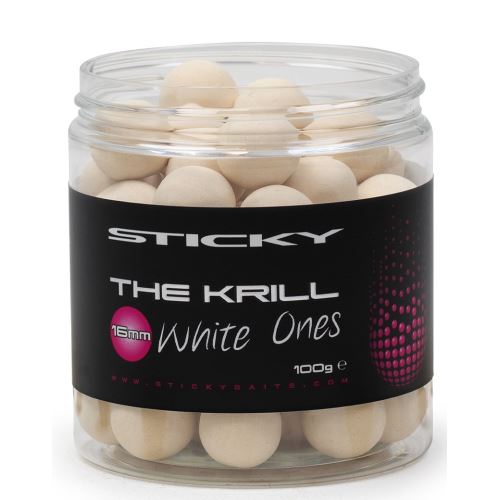 Sticky Baits Neutrálne Vyvážené Boilie The Krill Wafters White Ones 130 g - 16 mm