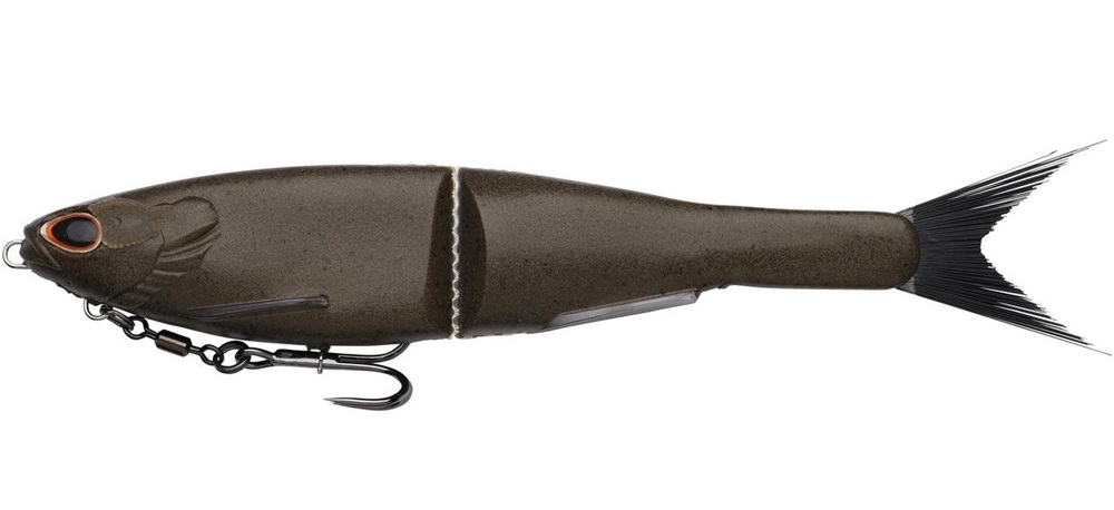 E-shop Berkley gumová nástraha powerbait nessie green pumpkin - 22 cm 57 g